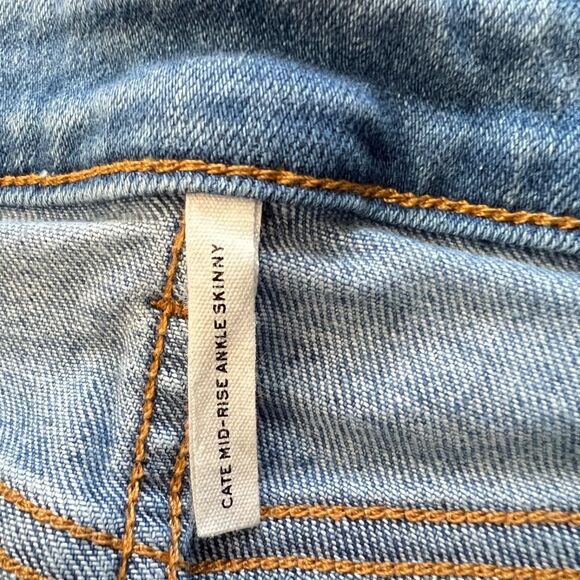 Rag & Bone Jeans Women's Size 27 Cate Mid-Rise Skinny Harper Light Wash - Picture 4 of 10